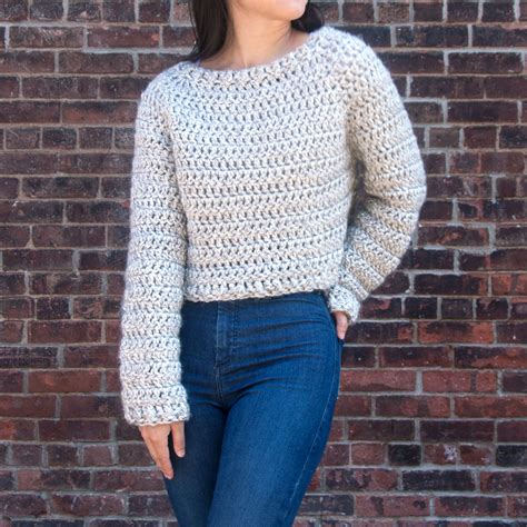 free crochet chunky sweater pattern.